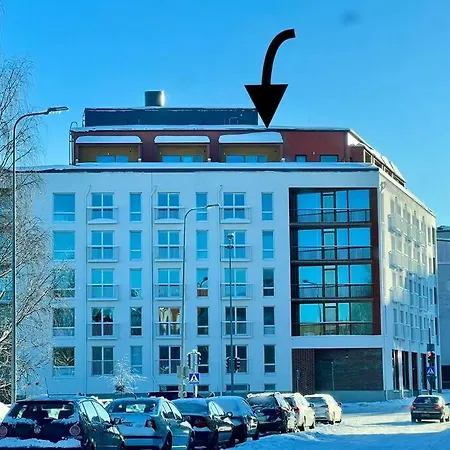 Modern Penthouse With Private Terrace Διαμέρισμα Ροβανιέμι